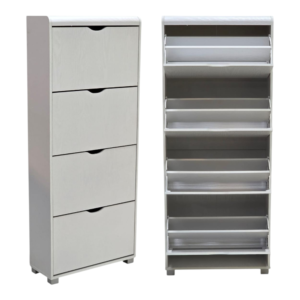 SM-SR2564-4T Slim 4-Tier Shoe Organizer Cabinet
