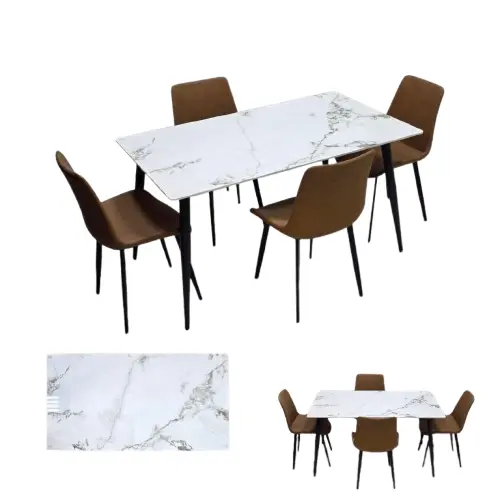Marble Dining Table Set - Image 3